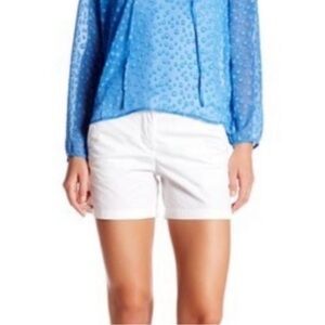 J. Crew broken in chino white 3" inch inseam shorts size 4